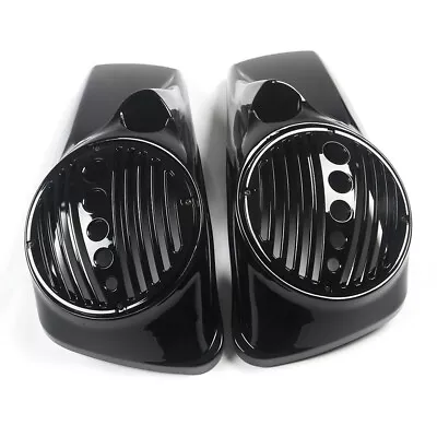 8'' Speaker Lids W/ Tweeter Port Fit For Harley Davidson 2014 Up Touring Model • $198.95