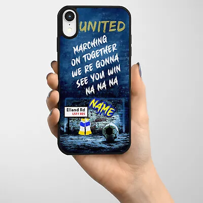 Personalised Leeds IPhone Case Football Hard Phone Cover Goal Mens Gift BW69 • £8.95