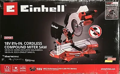 Einhell 18v 8 1/2 Inch Cordless Compound Miter Saw TE-MS 18/210 Li • $99.99