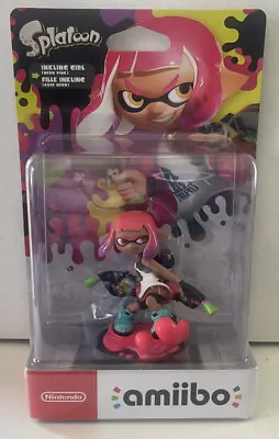 $55 • Buy Amiibo Neon Pink Inkling Girl Splatoon 2 New In Original Sealed Box