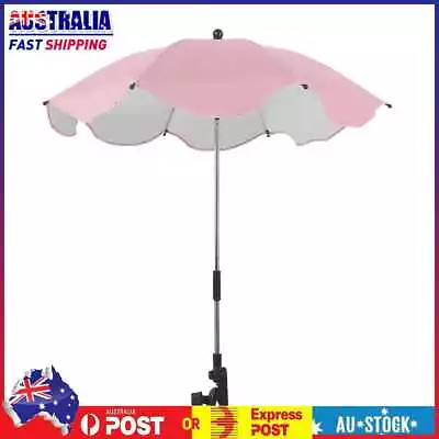 $20.89 • Buy Anti UV Baby Umbrella Waterproof Infant Stroller Sunshade Parasol (Pink)