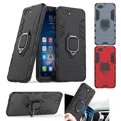 OPPO A74 A91 Find X2 X3 Reno 2Z R17 Pro Heavy Duty Case Ring Holder Stand Cover • $8.99