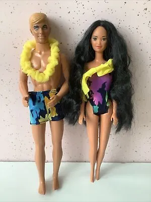 Gorgeous Superstar Era 1985 1986 Tropical MIKO Barbie Doll #2056  + Ken W Lei • $32