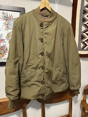 US Korean War M-1943 Field Pile Jacket  44R Parka Uniform 1950 • $250