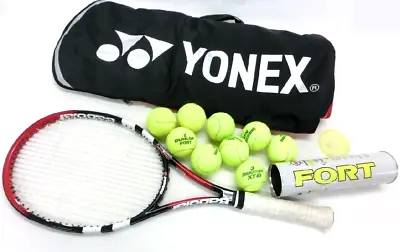 YONEX Tennis Racket BabolaT Pure Control Team Hard Tenniss With Bonus Ball Set • $147