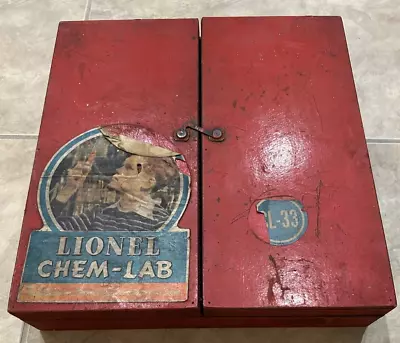 Vintage Lionel Chem-Lab Chemistry Set CL-33 In Wood Box W/ Comic Book • $199.95