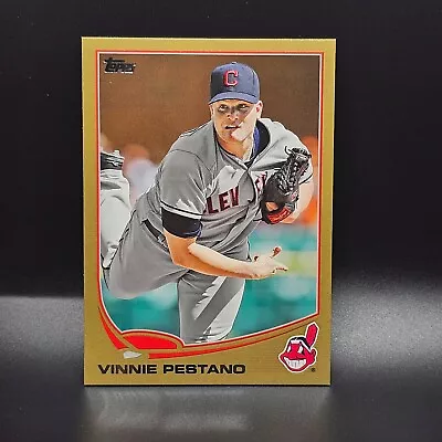 2013 Topps Gold 426 Vinnie Pestano Cleveland Indians Baseball Card • $1.78
