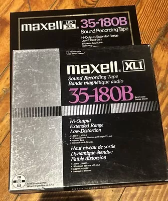 (2) MAXELL XLI Sound Recording Tape - 35-180B 10.5  X 1/4  - • $95