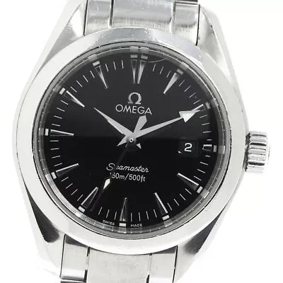 OMEGA Seamaster Aqua Terra 2577.50 Date Black Dial Quartz Ladies Watch_747978 • $1027.21