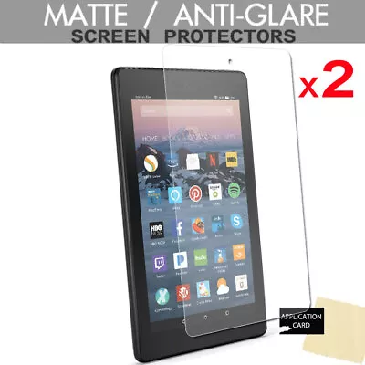 2x ANTIGLARE MATTE Screen Protectors Amazon Fire 7  9th Generation 2019 Tablet • £2.95