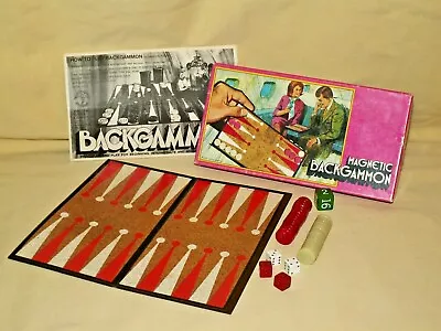 Backgammon Magnetic Pacific Games No 410 1973 Pleasantime James Kauder Travel. • $13.99