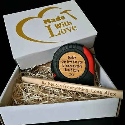 Tape Measure Birthday Present Personalised Gift For Men Dad Him Daddy Father Son • £15.90