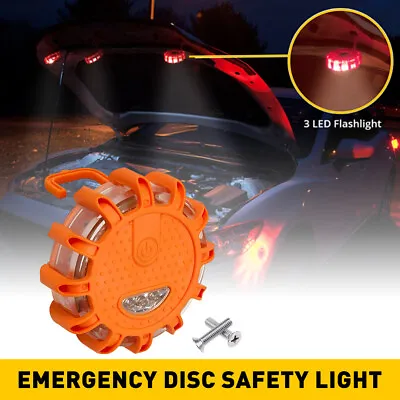 9LED Road Flares Emergency Disc Roadside Safety Light For Car Truck Trailer US • $12.99
