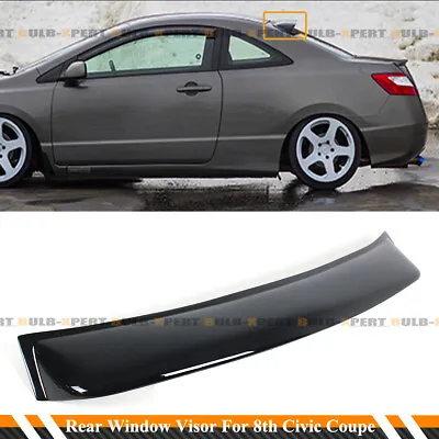 For 2006-2011 Fg1 Fg2 8th Honda Civic Coupe Jdm Rear Roof Window Visor Deflector • $45.99