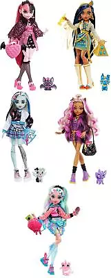 £32.99 • Buy Monster High Collectable Posable Fashion Doll With Pet Figure And Accessories