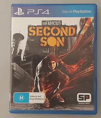 Infamous Second Son Video Game PlayStation 4 (PS4 PS5 Compatible) • $9.50