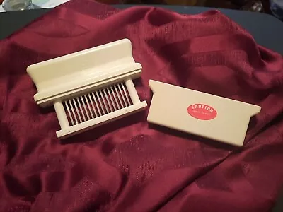 Jaccard Meat Tenderizer Vintage Kitchen Tool Spring Blade Push Made In USA • $8