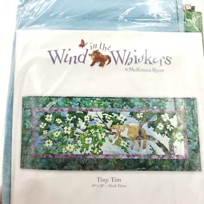 Wind In The Whiskers Cat Quilt Block Kit BATIK FABRIC #3 McKenna Ryan Tiny Tim • $69.99