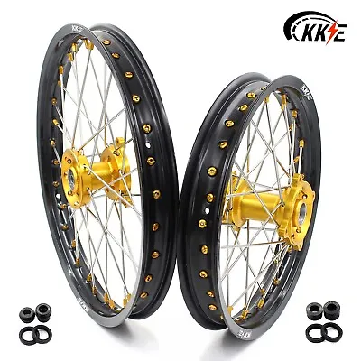 KKE 17/14 Small Kid's Wheels Rims Fit Suzuki RM80 1993-2001 RM85 2002-2023 Gold • $499