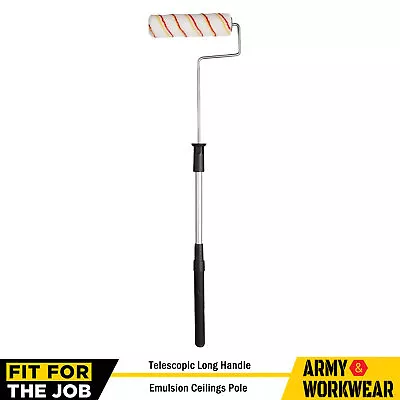 Long Handled Extendable Paint Roller High Reach Ceiling Painting Extension Pole • £12.90