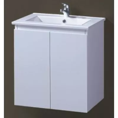 Slimline 600-900W*360mm Bathroom Vanity & Basin Ceramic Top Finger Pull • $449