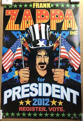 Frank Zappa For President Register. Vote. Poster • $24.95