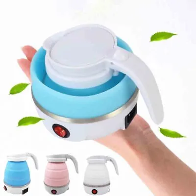 £12.98 • Buy Travel Collapsible Electric Water Kettle Folding Camping Caravan Boat Silicone