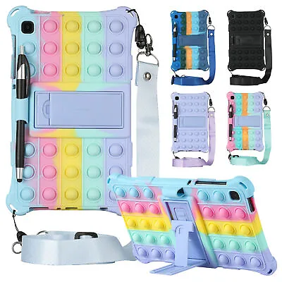 For Samsung Galaxy Tab A7 Lite 8.7  2021 Tablet Shockproof Kids Case Cover Strap • £7.89