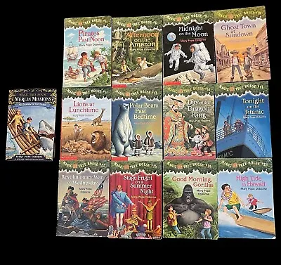 Magic Tree House Books Mixed Lot With Merlin Missions Paperback English 13 Pc • $15.18