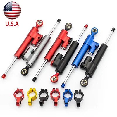 US Steering Damper Stabilizer For YZF R1 R6 MT07 FZ07 MT-09 FZ09 R3 R25 MT25 FZ1 • $37.99