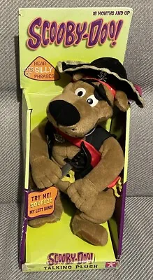 Scooby Doo Talking Plush Pirate Boxed Used Rare Toy 11” Working Voice Scooby-Doo • £22
