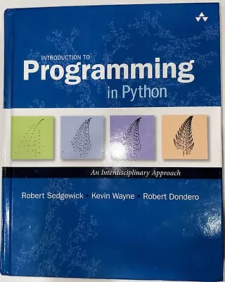 Introduction To Programming In Python Sedgewick Wayne Dondero Ed  • $49.95