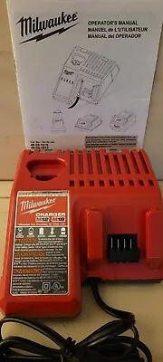 Brand New Milwaukee M18 / M12  Dual Battery Charger Lithium-Ion  48-59-1812 • $25.95