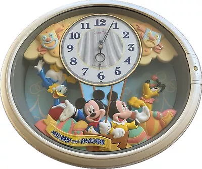 SEIKO Wall Clock Mickey & Friends Disney Time Plays Melodies FW580W Japan Rare • $195