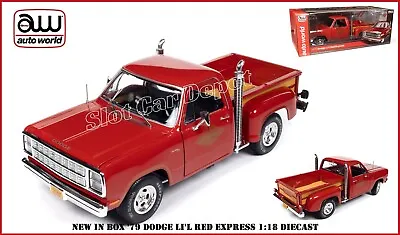 Auto World '79 Dodge Adventurer 150 Pickup LI'L Red Express Truck 1:18 Scale 319 • $99.95