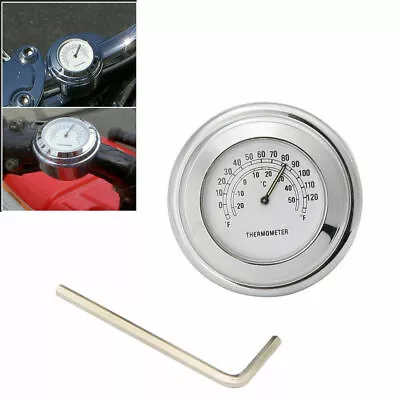 7/8  Waterproof Motorcycle Handlebar Digital Thermometer Speedometer Temp Watch • $9.46