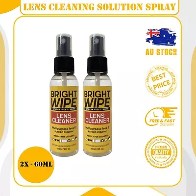 Lens Cleaning Solution Handy Lens Cleaner Spray Alcohol Free Multi Use 2x - 60mL • $8.68