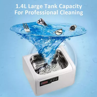 1.4L Household Digital Ultrasonic Cleaner Washer Jewelry Glass Cleaning CE-6200A • $125.99