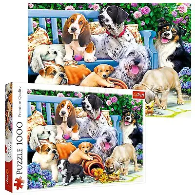 £8.99 • Buy Trefl 1000 Piece Adult Large Cute Dogs In The Garden Play Fun Jigsaw Puzzle NEW