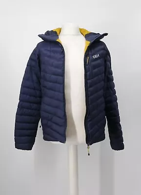 Oex Kindra Down Hooded Mens Blue  Insulated Uk S Jacket Rrp £200 Hh • £53.65