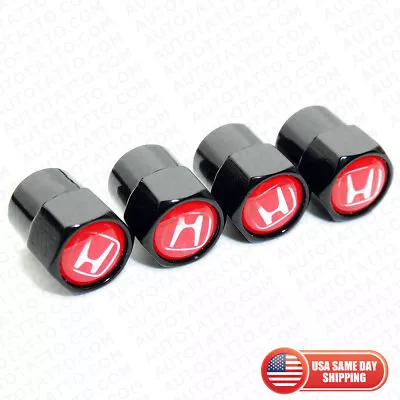 Hexagon Shape Red H Car Wheel Tire Air Valve Cap Stem Dust Cover Fit Most Honda • $8.99