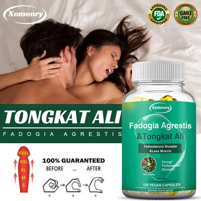 Fadogia Agrestis & Tongkat 1200mg - Nitric Oxide Supplements Build Muscle Mass • $14.24
