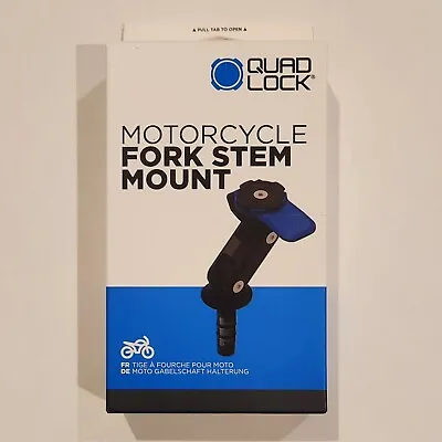 QUAD LOCK Motorcycle/Moto Fork/Stem Mount - NEW IN BOX (FREE SHIPPING!) • $45