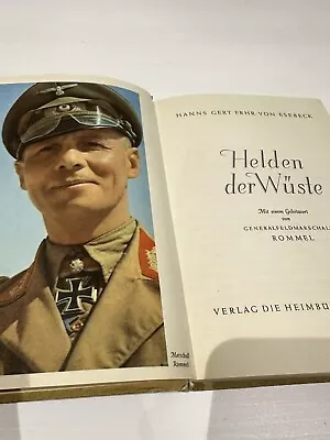 WW2 German Photo Book Helden Der Wuste • $125
