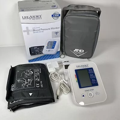 A&D Medical Life Source UA-651W-AC Deluxe Blood Pressure Monitor AccuFit Plus • $21.99