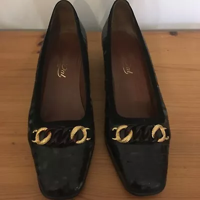 Size 5.5 EU 39 Stunning Van Dal Black Court Shoe Worn Once • £14