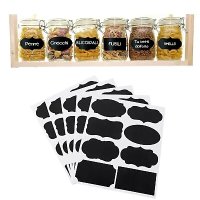 48Pcs/set Chalkboard Labels Chalkboard Sticker Reusable Blackboard Stickers Tags • $5.01