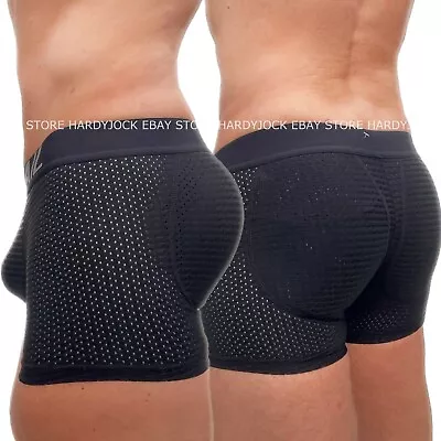 JOCKMAIL Mens Butt Padded Underwear Enhancing Boxer Brief Trunks Push Up Shorts • £13.99