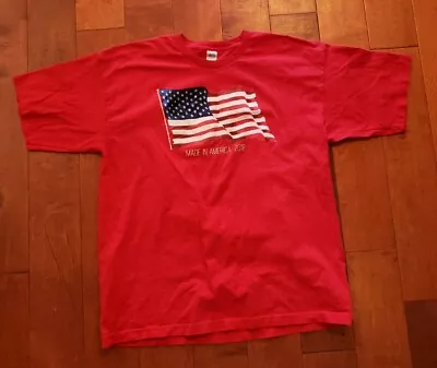 Made In The USA America Flag T-Shirt Size XL • $6.50