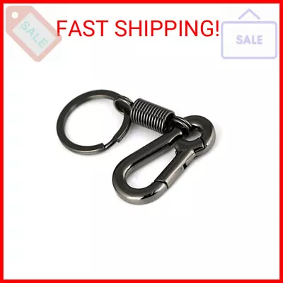 Maycom Retro Style Simple Strong Carabiner Shape Keychain Key Chain Ring Keyring • $12.56